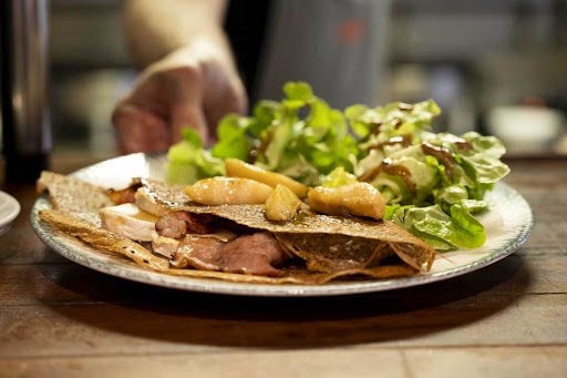 photo d'une galette à l'andouille