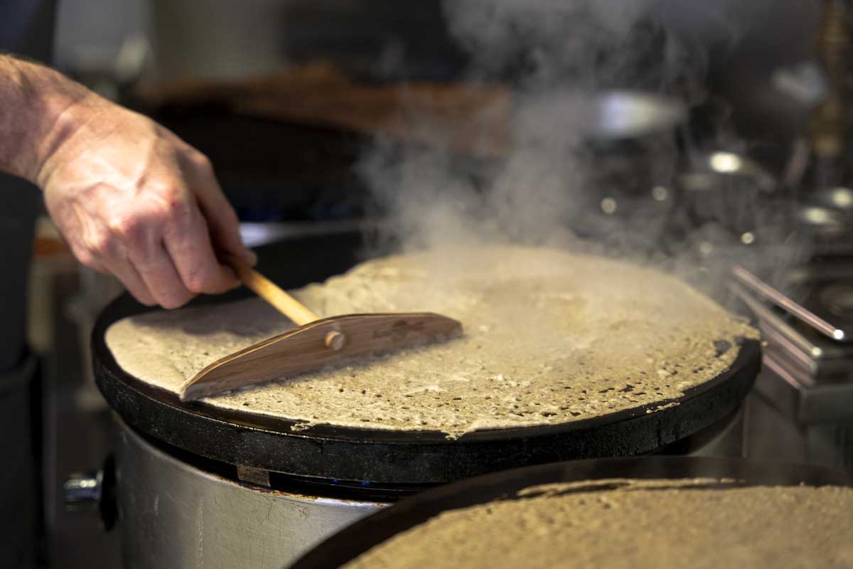 photo préparation d'une galette